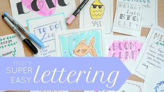 Simple Hand Lettering One Trick Many Fonts [upl. by Shannah707]