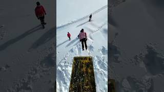 Snow fall in India  Himalaya view snowfall himalayas explore shorts mountains [upl. by Ademordna567]