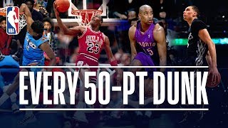 Every 50Point Dunk In NBA Dunk Contest History 19842019 [upl. by Nytsirt]