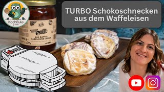 TURBO Schokoschnecke aus dem Waffeleisen  KoRo X 𝑲𝒐𝒄𝒉𝑬𝒖𝒍𝒆 [upl. by Maurits]