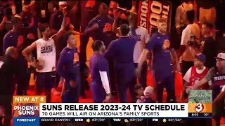 Phoenix Suns release 202324 broadcast schedule [upl. by Claire]