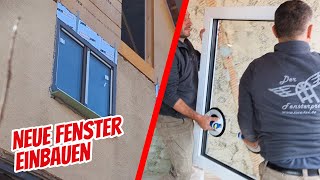 Neue Fenster einbauen Fenster ausmessen und Fenster montieren  SchrittfürSchritt Tutorial 2024 [upl. by Kcirdnek153]