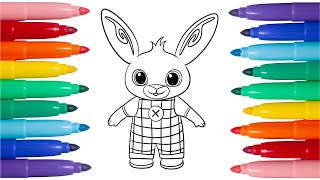 Come Colorare Bing il Coniglietto  Tutorial per Bambini  Disegni da colorare [upl. by Ashraf]