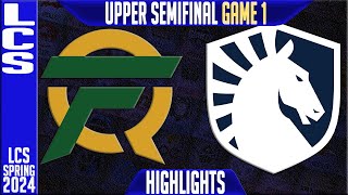 FLY vs TL Highlights Game 1  LCS Spring 2024 Playoffs Semifinal  FlyQuest vs Team Liquid G1 [upl. by Denby]