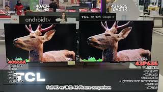 Full HD vs 4K  40S65A vs 43P635 picture comparison [upl. by Meg806]