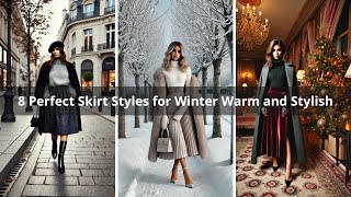 8 Perfect Skirt Styles for Winter Warm and Stylish [upl. by Nylknarf936]