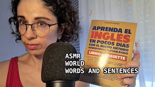 ASMR Basic English Words and Sentences  Practicing English in Asmr [upl. by Buna]