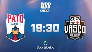 🦆Pato Basquete X R10 Score Vasco da Gama💢  NBB CAIXA 20232024  15012024  Ao vivo e com imagens [upl. by Anrehs]