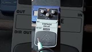 Behringer vintage delay VD400 demo [upl. by Eatnoid145]