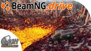 DRIVING INTO A VOLCANO  Epic Crashes on the Molten Map Sky Roads  BeamNGDrive Gameplay Highlights [upl. by Gertrudis]