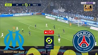 LIVE Marseille vs PSG Ligue 1 20242025 Full Match  Video Game PES 2021 Simulation [upl. by Admama221]