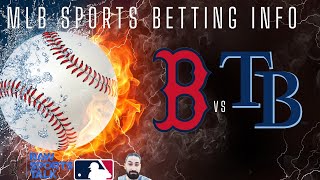 Boston Red Sox VS Tampa Bay Rays Free MLB Sports Betting Info 92924 [upl. by Siraval]