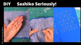 Sashiko Seriously  Beginner TUTORIAL [upl. by Ynaffets363]