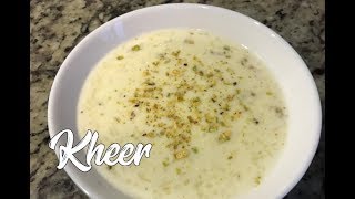 Kheer Recipe  Rice Pudding with English subtitles [upl. by Tergram]