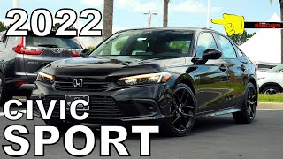 👉 2022 Honda Civic Sport  Detailed Look in 4K [upl. by Alegre]