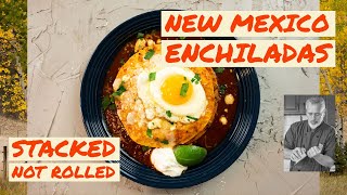 Stacked Enchiladas New Mexico Recipe for Cinco de Mayo  Chef Terry [upl. by Tanya]