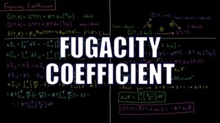 Chemical Thermodynamics 610  Fugacity Coefficient [upl. by Philipines]