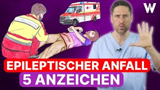 Epileptischer Anfall 5 Anzeichen dass ein Krampfanfall kommt Erste Hilfe bei Epilepsie [upl. by Tolland]