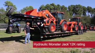 PJ Trailers Customized B8 40 Ft 3 axle Gooseneck Trailer Walk Through [upl. by Annaihr]