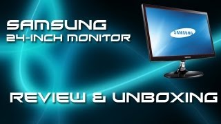 Samsung Series 3 24inch monitor Review and Unboxing [upl. by Edasalof]