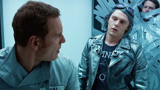 Quicksilver Rescues Magneto From The Prison Scene  XMen Days of Future Past 2014 Movie Clip HD [upl. by Saile]