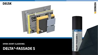 How to install DELTA®FASSADE S in openjoint cladding designs [upl. by Yonatan]