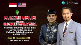 Kuliah Umum dengan Konjen Malaysia [upl. by Anidal]