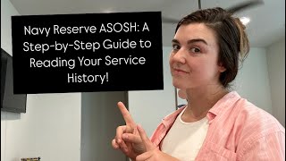 Navy Reserve ASOSH A StepbyStep Guide to Reading Your Service History [upl. by Noevad]