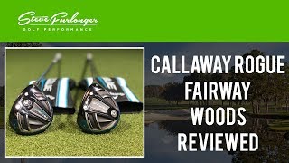 CALLAWAY ROGUE FAIRWAY WOOD REVIEW  STANDARD AND SUB ZERO MODELS [upl. by Gracye]