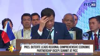 Pres Duterte leads Regional Comprehensive Economic Partnership RCEP Summit at PICC [upl. by Acinhoj]