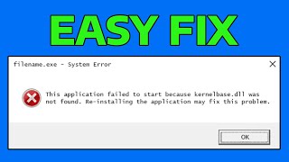 How To Fix KernelBasedll 0003a338 Application or Crashing Error in Windows 11 [upl. by Cerellia]