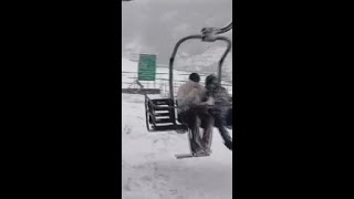 Watch Auli receives heavy snowfall [upl. by Orville]