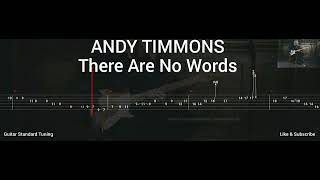 ANDY TIMMONS  THERE ARE NO WORDS  TAB GUITAR [upl. by Femi]