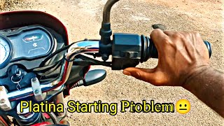 Bajaj Platina Starting Problem 😐 Cold Start Winter bike Starting Problem  Platina Comfortec 100 [upl. by Erehc497]