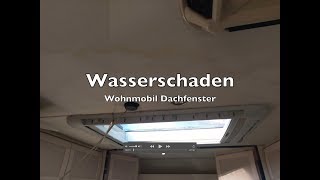 Wohnmobil Dachfenster undicht Wasserschaden  Heki Fenster neu abdichten [upl. by Idnib]