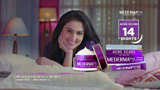 Mederma PM AcneScar Cream  TVC Hindi  Visibly reduces acne scars in 14 nights [upl. by Ayrb]