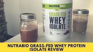 NutraBio Grass Fed Whey Protein Isolate Review [upl. by Andromache]