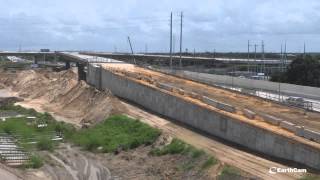 Florida DOT I4 Connector Project TimeLapse [upl. by Kcolttam]