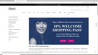 Dillards Credit Card Login  Dillards Login Sign In  dillardscom Login 2021 [upl. by Chelsea799]