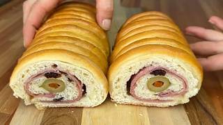 PAN RELLENO de JAMÓN  La Receta Más Fácil y Sabrosa [upl. by Leahkim860]