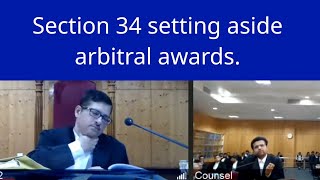 Section 34 setting aside arbitral awards  Lakshman Rekha of Arbitration [upl. by Airret232]