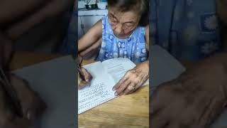 Nanay Corings daily Writing activity good for senior citizen fingers exercise [upl. by Notsniw]