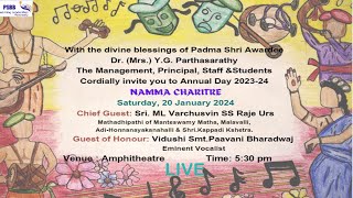 NAMMA CHARITRE  Annual Day 20232024  LIVE [upl. by Attecnoc791]