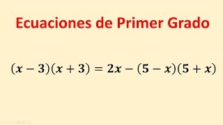 Ecuaciones con productos notables ejercicios resueltos [upl. by Irrak]