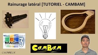 Rainurage latéral avec CAMBAM [upl. by Seessel]