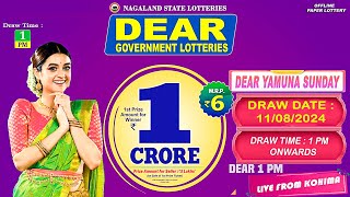 LOTTERY LIVE 1PM LIVE DRAW TODAY 11082024 [upl. by Dranek]