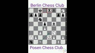 Posen Chess Club vs Berlin Chess Club year 1839 [upl. by Ayik]