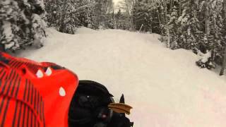 Ski Doo Renegade 1200 Stock Exhaust vs MBRP Exhaust [upl. by Hinckley]