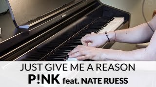 Just Give Me A Reason  Pnk feat Nate Ruess  Piano Cover  Sheet Music [upl. by Llerrem]