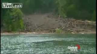 Huge Landslide in British Columbia caught on camera [upl. by Ecirtael]